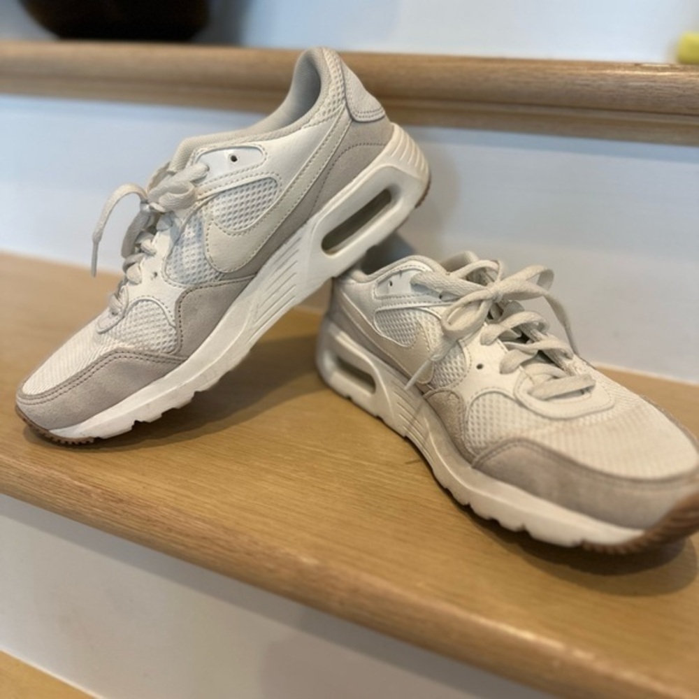 Nike White and Tan Sneakers